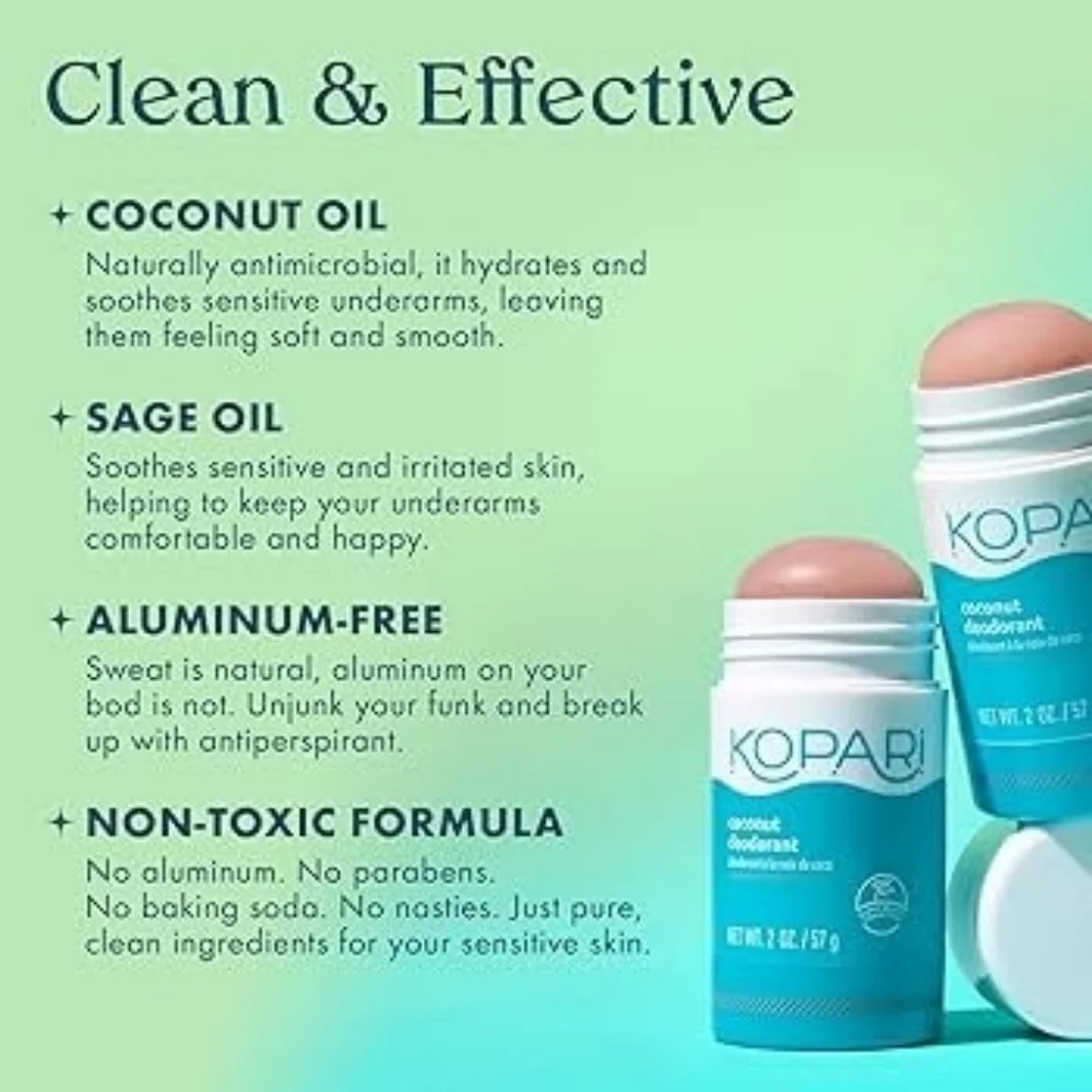 Kopari Coconut Aluminum Free Charcoal Deodorant